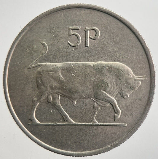 1970 Irish Bull 5p 5 Five Pence Coin | Very High Grade | a7760