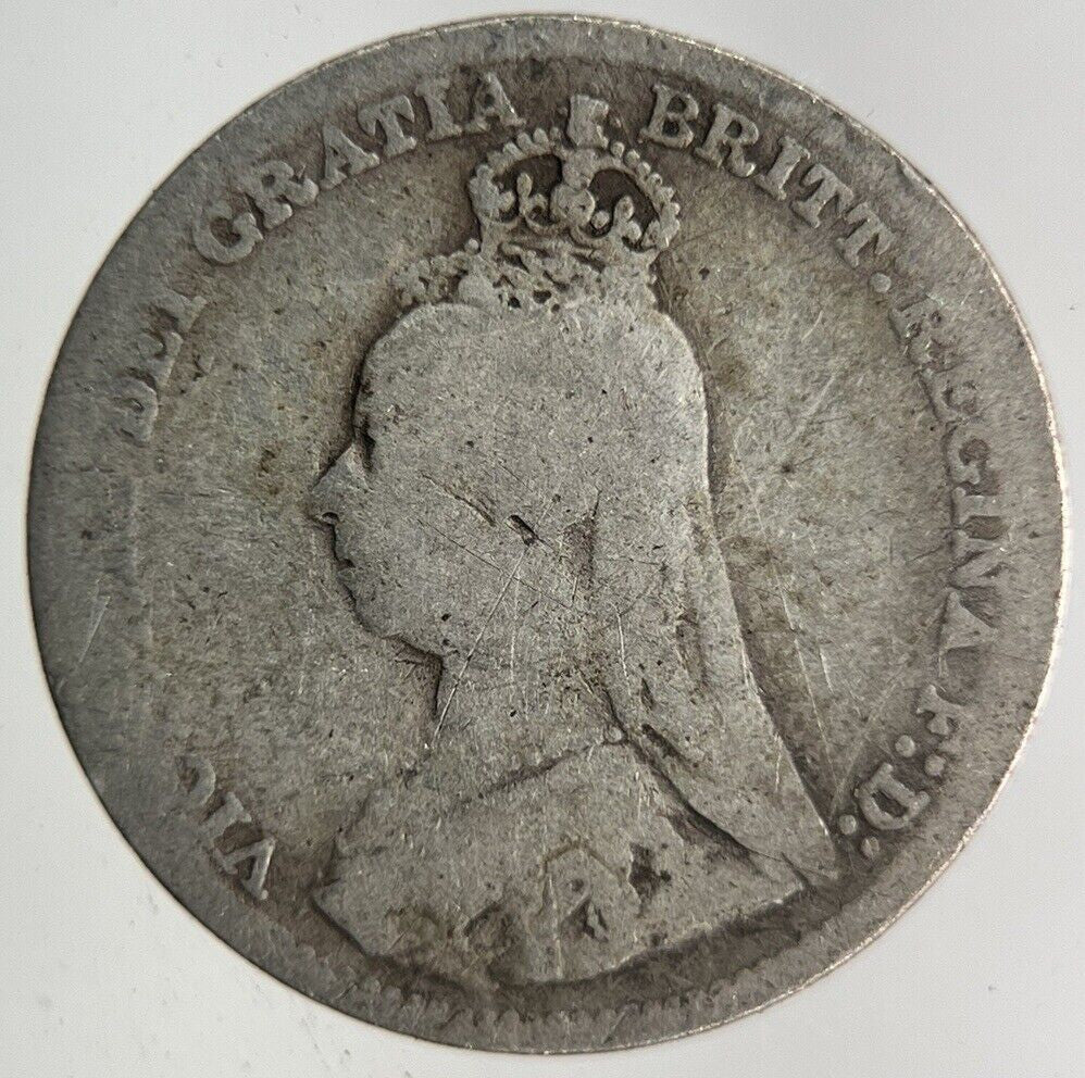 1892 Victoria Threepence Silver Coin | Fine Collectable Grade