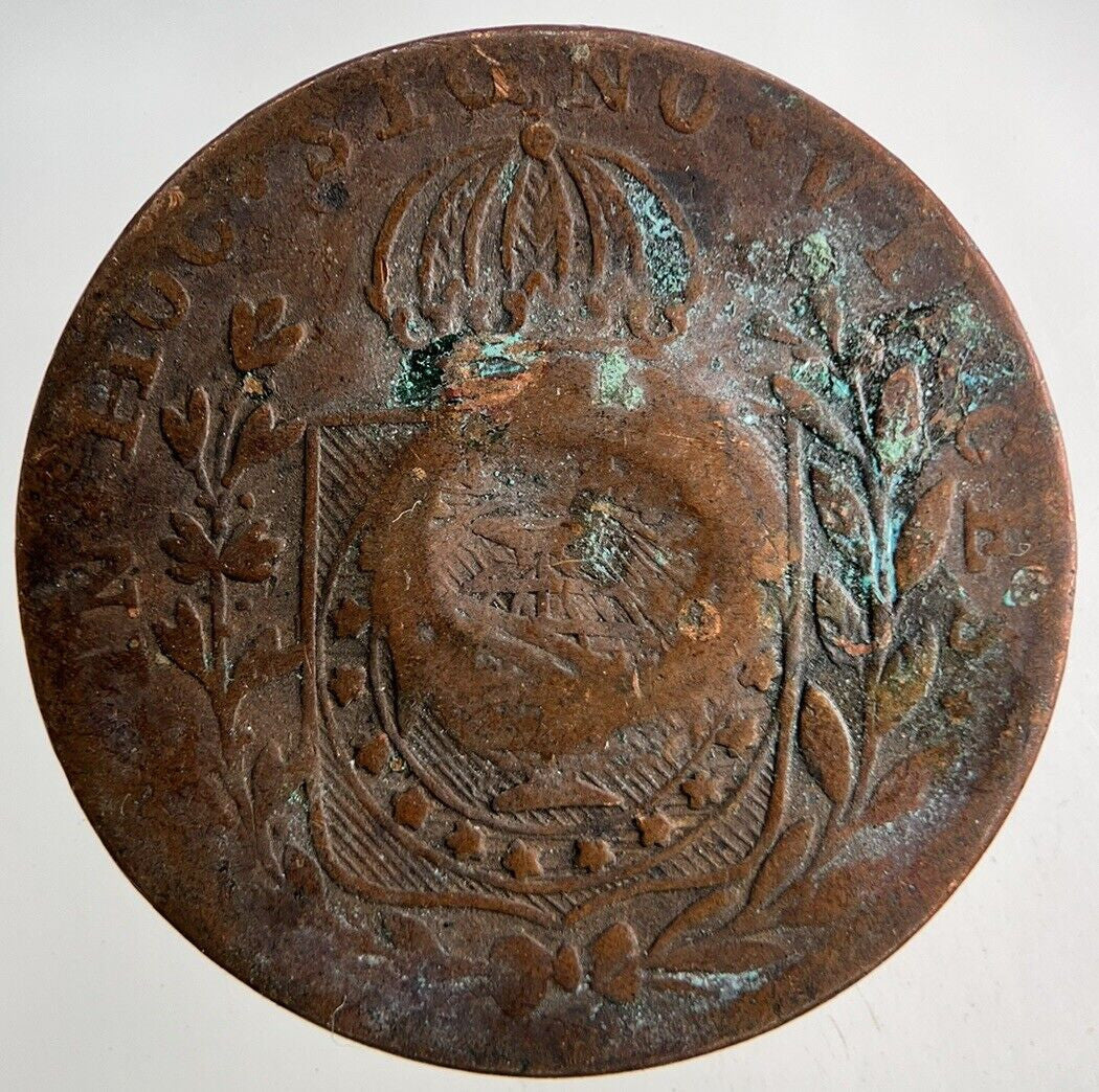 1826 Brazil 10 Reis Coin | Collectable Grade