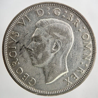 1945 George VI Half - Crown Silver Coin | Fine Collectable Grade