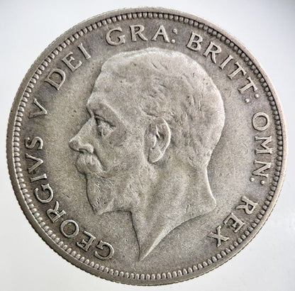1932 George V Half - Crown Silver Coin | Fine Collectable Grade