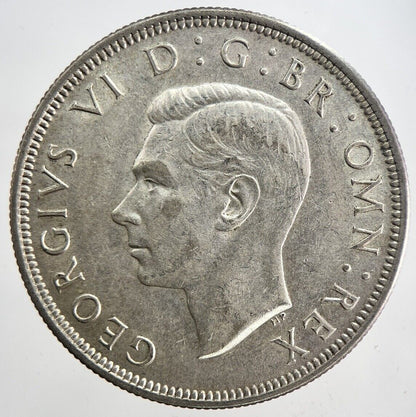 1944 George VI Half - Crown Silver Coin | Very Fine Grade | a6204