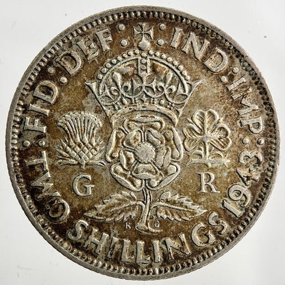 1943 George VI Florin Silver Coin | Fine Collectable Grade