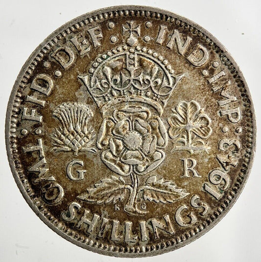 1943 George VI Florin Silver Coin | Fine Collectable Grade