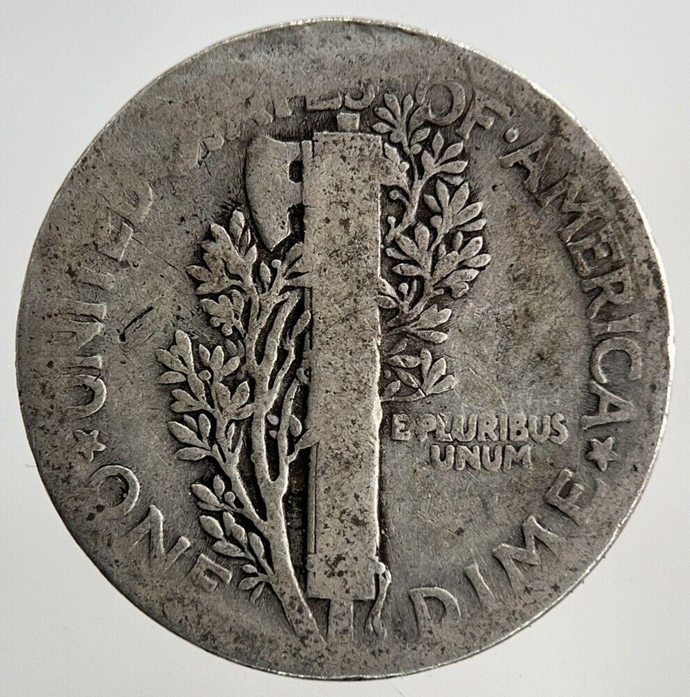1924 US USA Mercury One Dime Silver Coin | Collectable Grade