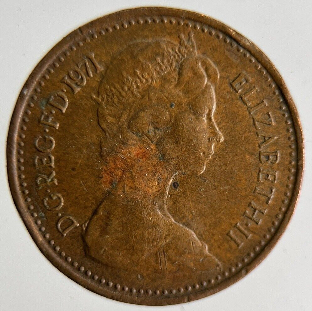 1971 Elizabeth II 2nd New Half 1/2 Penny Coin | Very High Grade