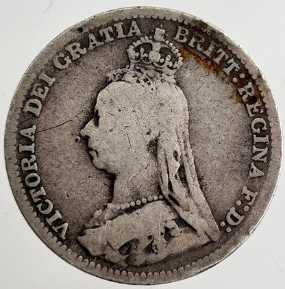 1892 Victoria Threepence Silver Coin | Collectable Grade | a8852