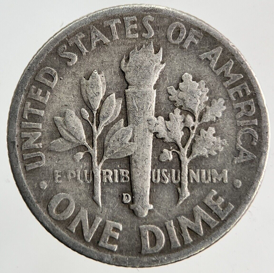 1953 - D US USA Roosevelt Dime Silver Coin | Fine Collectable Grade
