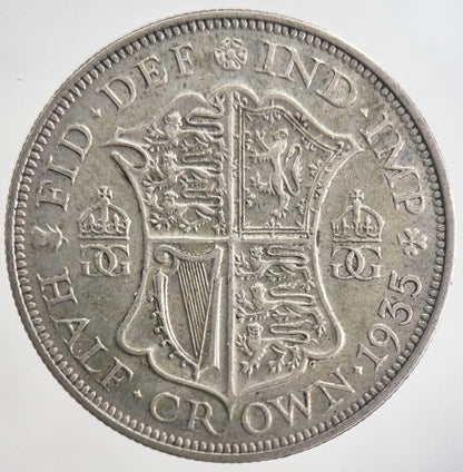 1935 George V Half - Crown Silver Coin | Fine Collectable Grade | a6323