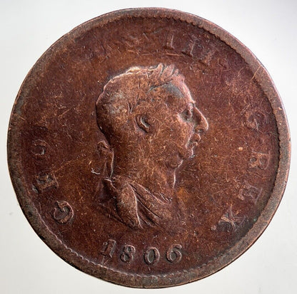 1806 George III 3rd Half - Penny Coin | Collectable Grade