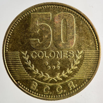 2012 Costa Rica 50 Colones Coin | Fine Collectable Grade