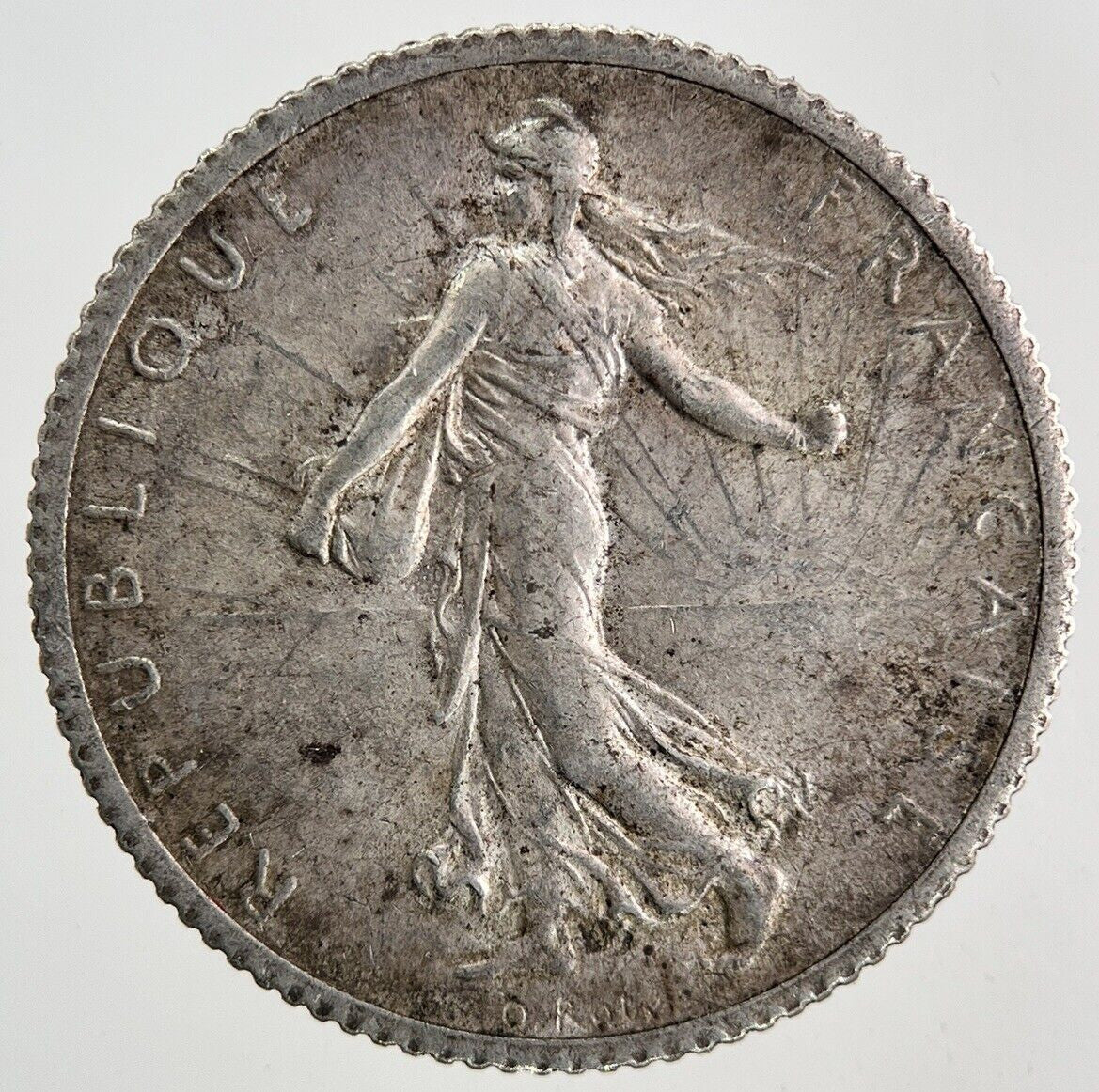 1915 France 1 Franc Silver Coin | Very High Grade