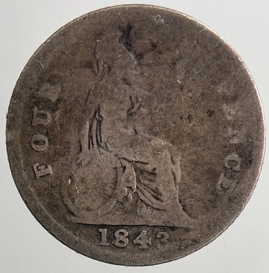 1843 Victoria Groat Four - Pence Silver Coin | Collectable Grade | a5568