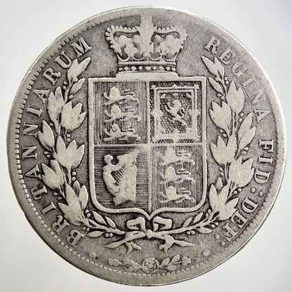 1883 Victoria Half - Crown Silver Coin | Collectable Grade | a2625
