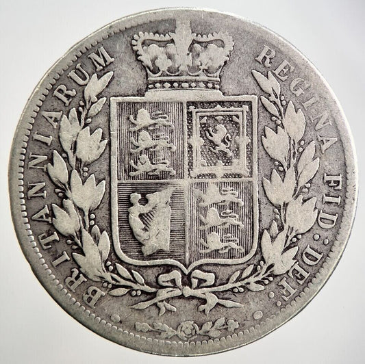 1883 Victoria Half - Crown Silver Coin | Collectable Grade | a2625
