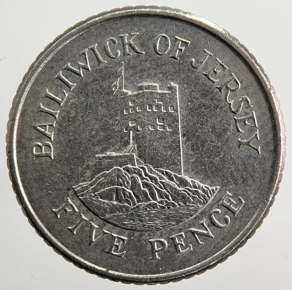 1990 Jersey 5p 5 Five - Pence Coin | Very High Grade | a4981