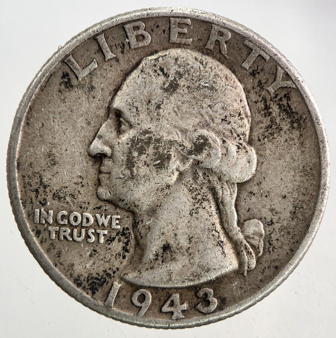 1943 US USA Quarter Dollar Silver Coin | Fine Collectable Grade