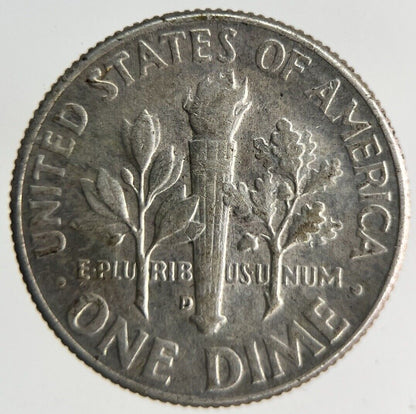 1964 - D USA US Roosevelt One Dime Silver Coin | Very High Grade