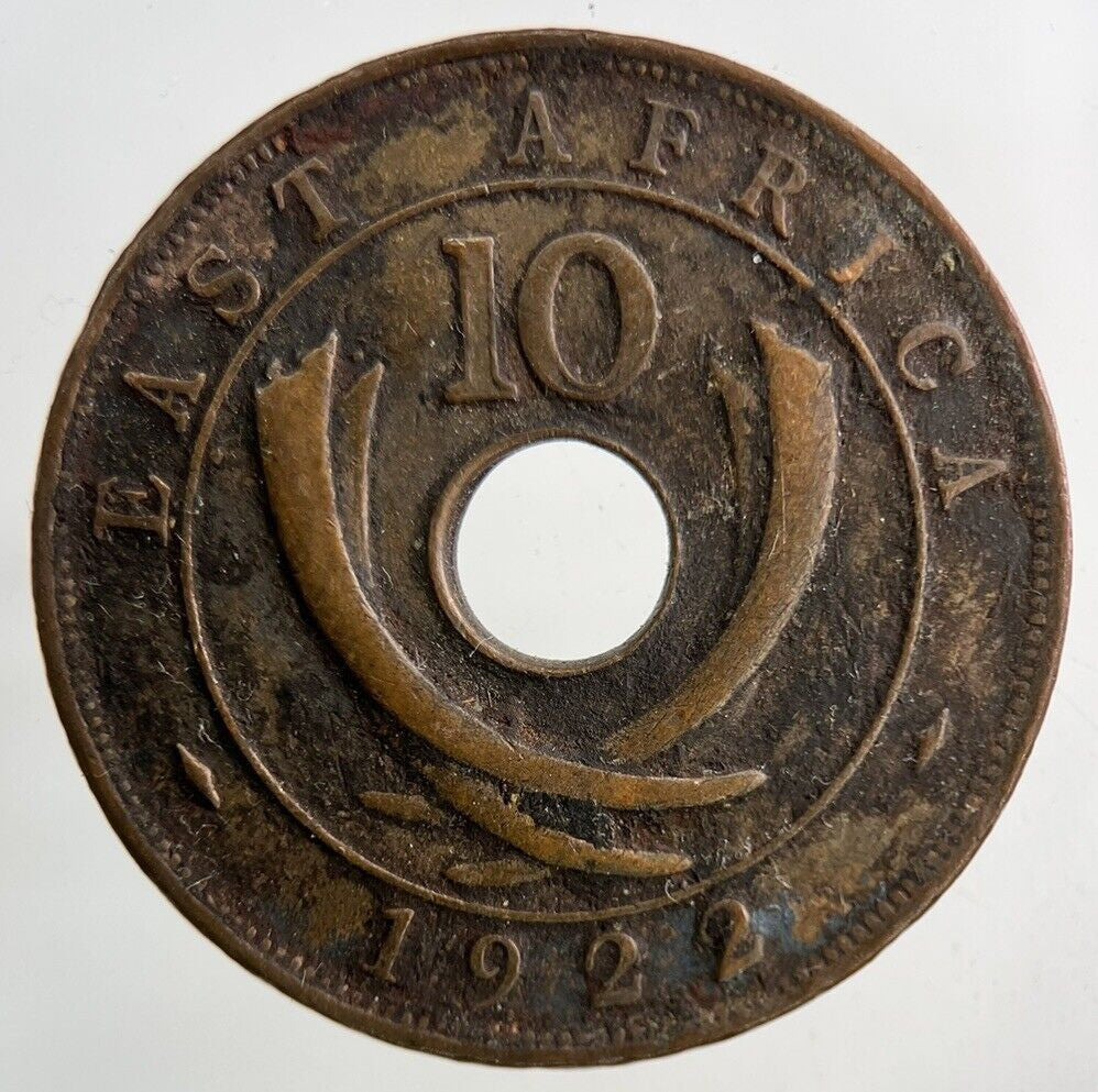 1922 East Africa 10 Cents Coin | Fine Collectable Grade