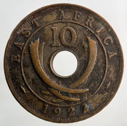 1922 East Africa 10 Cents Coin | Fine Collectable Grade
