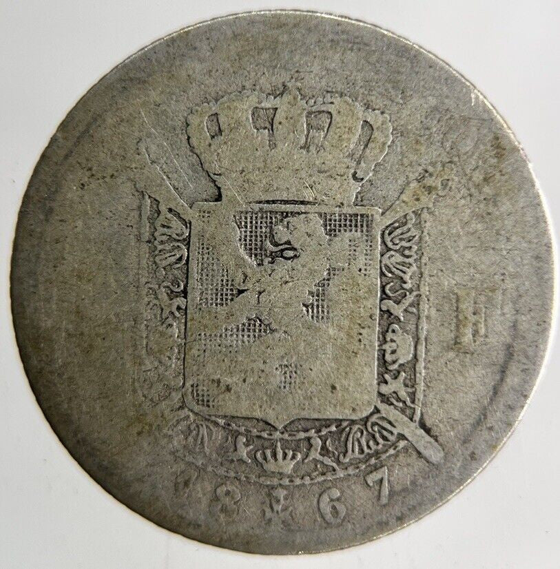 1867 Belgium 1 Franc Silver Coin | Collectable Grade