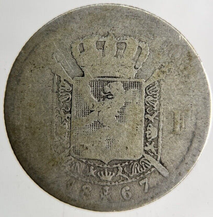 1867 Belgium 1 Franc Silver Coin | Collectable Grade