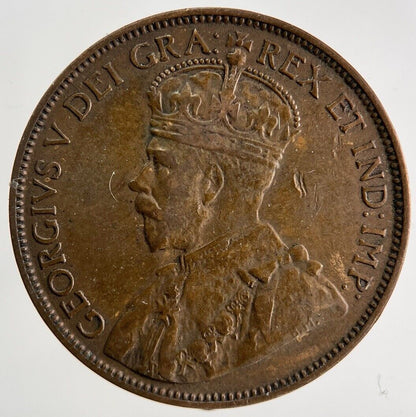 1913 Canada New Foundland One Cent Coin | Fine Collectable Grade