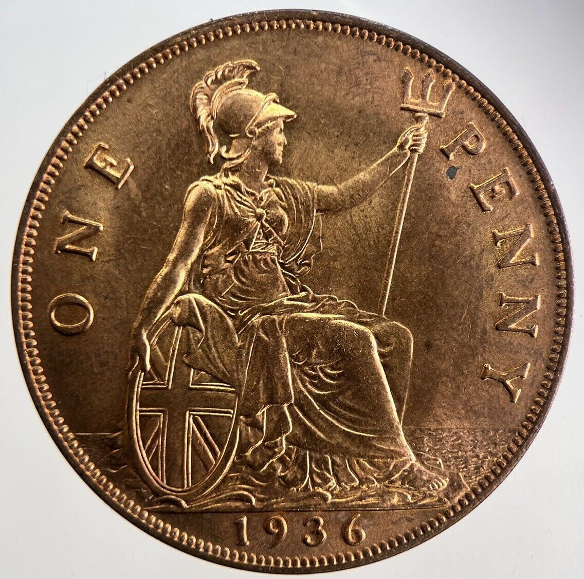 1936 George V One Penny Coin | Very High Grade