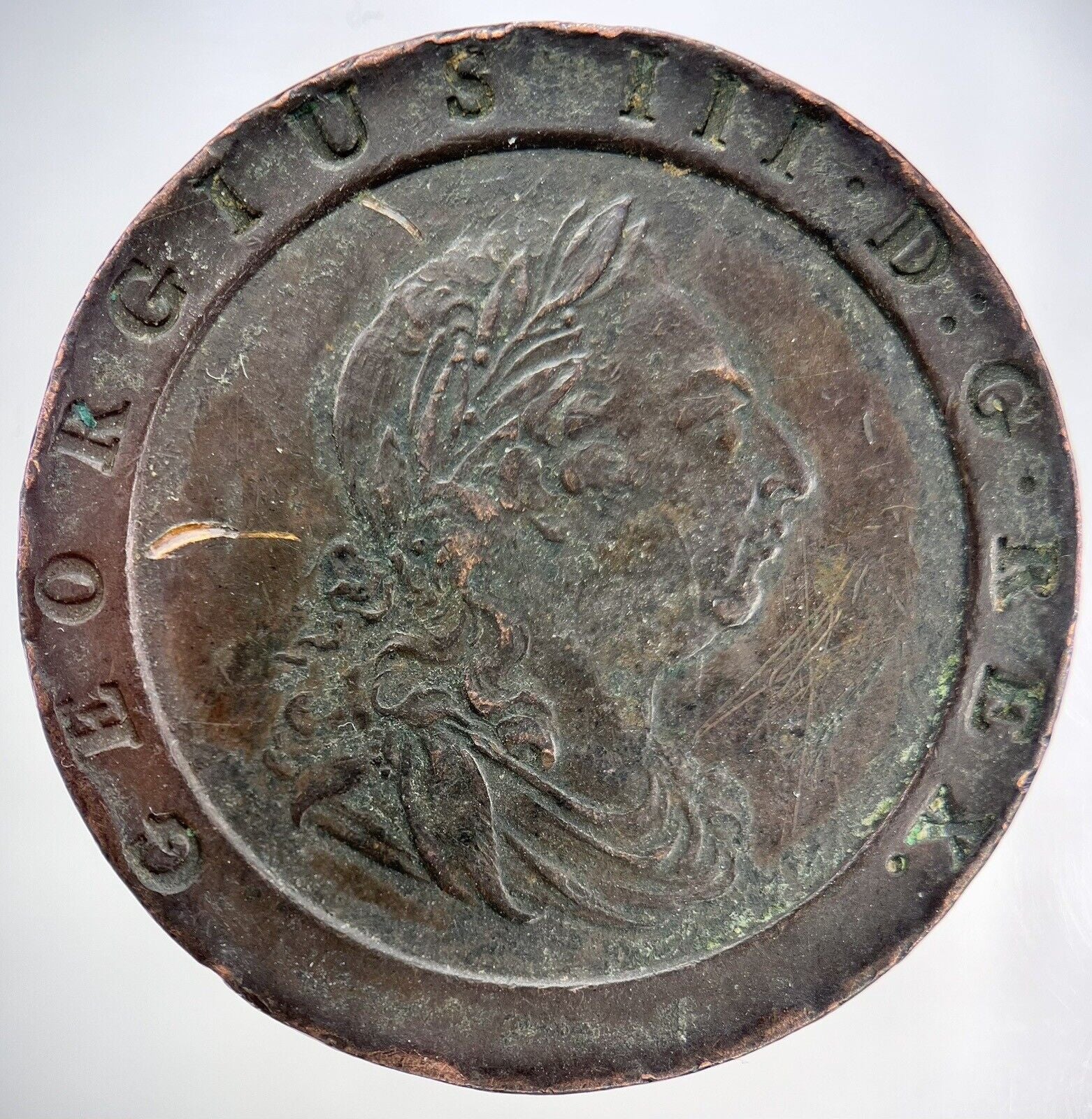 1797 George III Cartwheel Two - Pence Coin | Very High Grade | a302