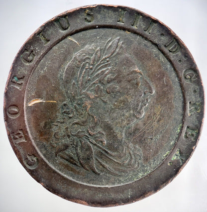 1797 George III Cartwheel Two - Pence Coin | Very High Grade | a302
