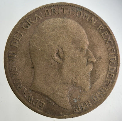 1908 Edward VII One Penny Coin | Collectable Grade