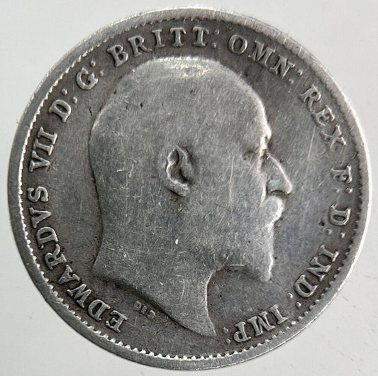 1908 Edward VII Threepence Silver Coin | Collectable Grade