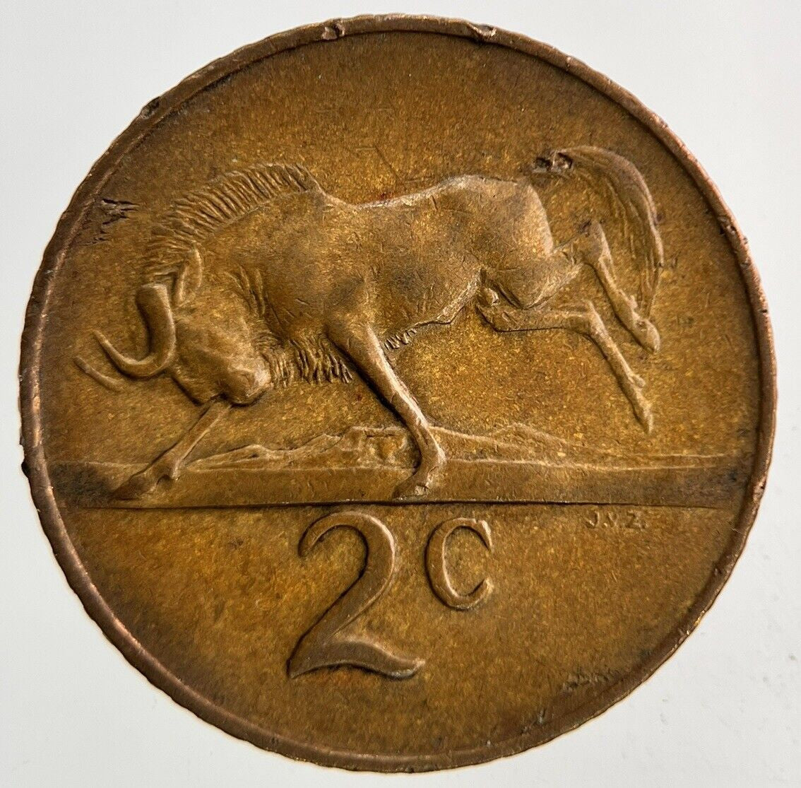 1965 South Africa 2 Cents Coin | Fine Collectable Grade