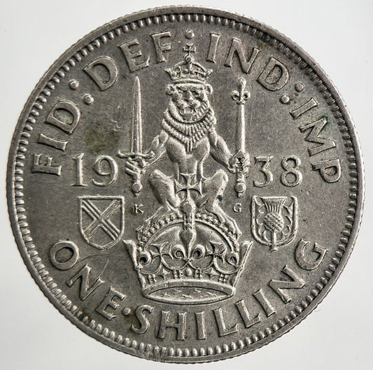 1938 George VI One Shilling Silver Coin | Very High Grade