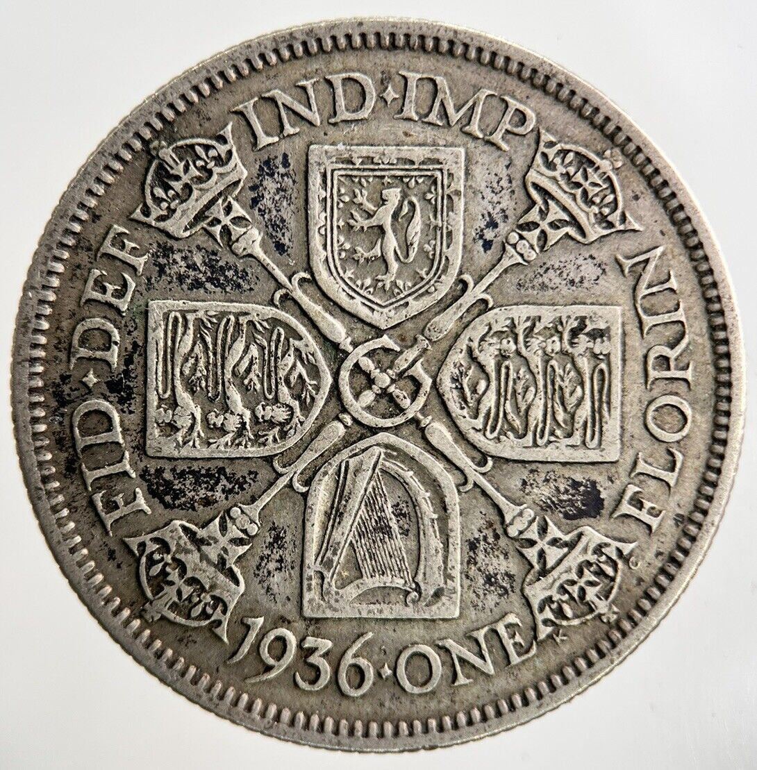1936 George V Florin Silver Coin | Fine Collectable Grade