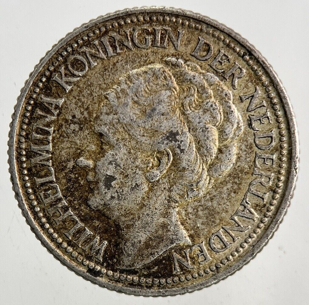 1941 Netherlands 25 Cents Silver Coin | Fine Collectable Grade