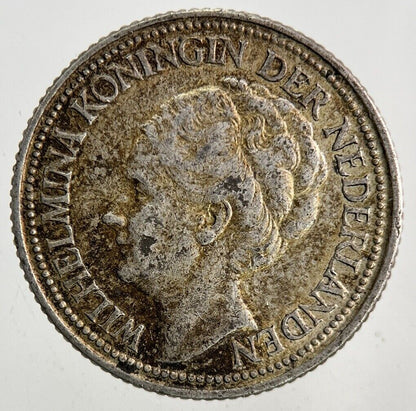 1941 Netherlands 25 Cents Silver Coin | Fine Collectable Grade