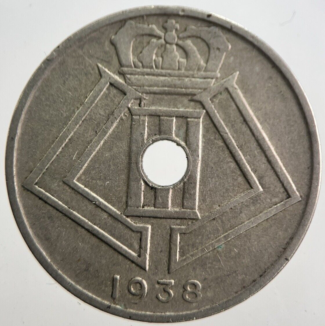 1938 Belgium 25 Cents Coin | Collectable Grade | a7616