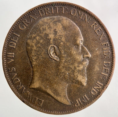 1902 Edward VII One Penny Coin | Fine Collectable Grade