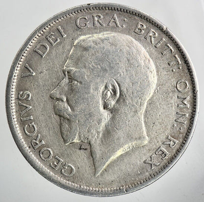 1918 George V Half - Crown Silver Coin | Fine Collectable Grade