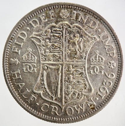 1936 George V Silver Half - Crown Coin | Fine Collectable Grade