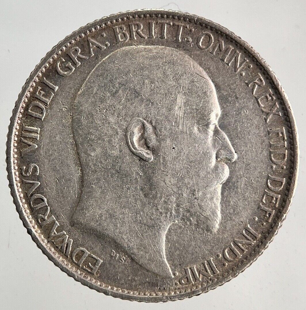 1909 Edward VII Sixpence Silver Coin | Fine Collectable Grade
