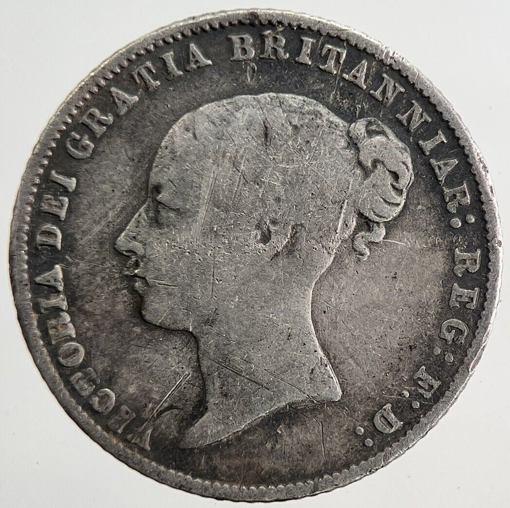 1859 Victoria Sixpence Silver Coin | Fine Collectable Grade