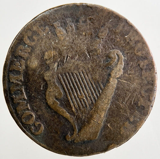 1700s Middlesex Farthing May Peace Be Established Harp Coin | Collectable Grade