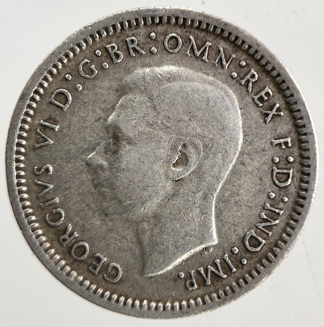 1943 Australia Threepence Silver Coin | Fine Collectable Grade