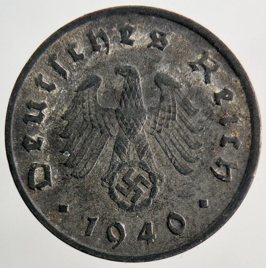 1940 Germany Nazi 10 Pfennig Coin | Very High Grade