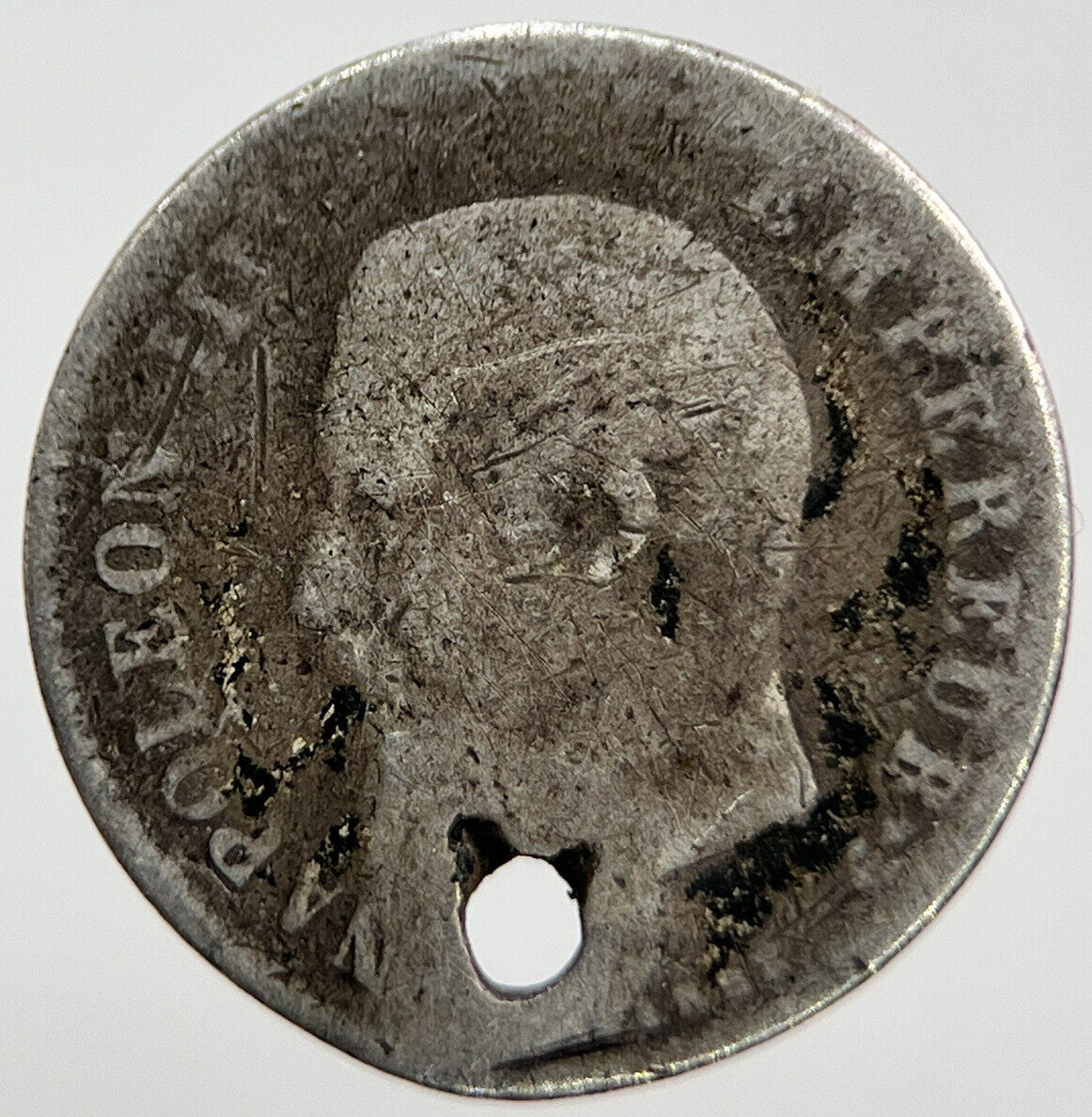 1863 - BB 20 Centimes Napoleon III France Silver Coin | Collectable Grade