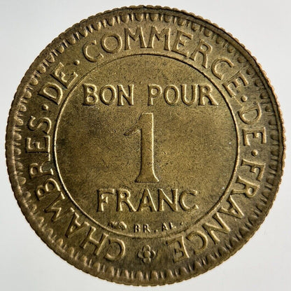 1924 France 1 Franc Coin | Fine Collectable Grade