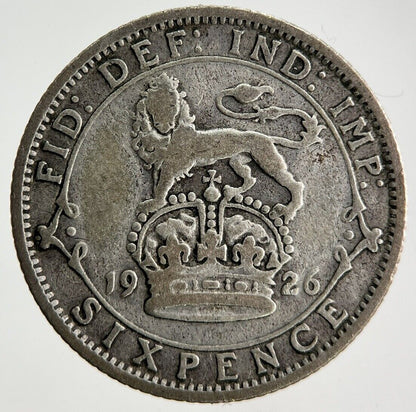 1926 George V Sixpence Silver Coin | Collectable Grade