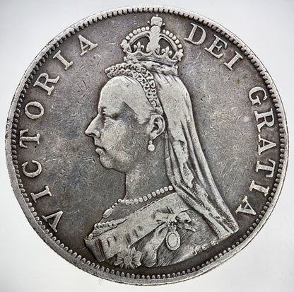 1887 Victoria Double Florin Silver Coin | Fine Collectable Grade